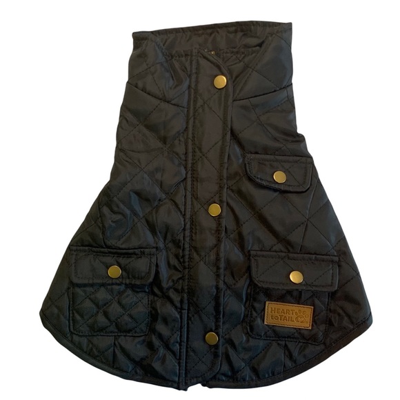 HP Pet Barn Coat | Insulated Puffer Jacket | Boutique | New S Black Quilted Dog - Picture 9 of 17